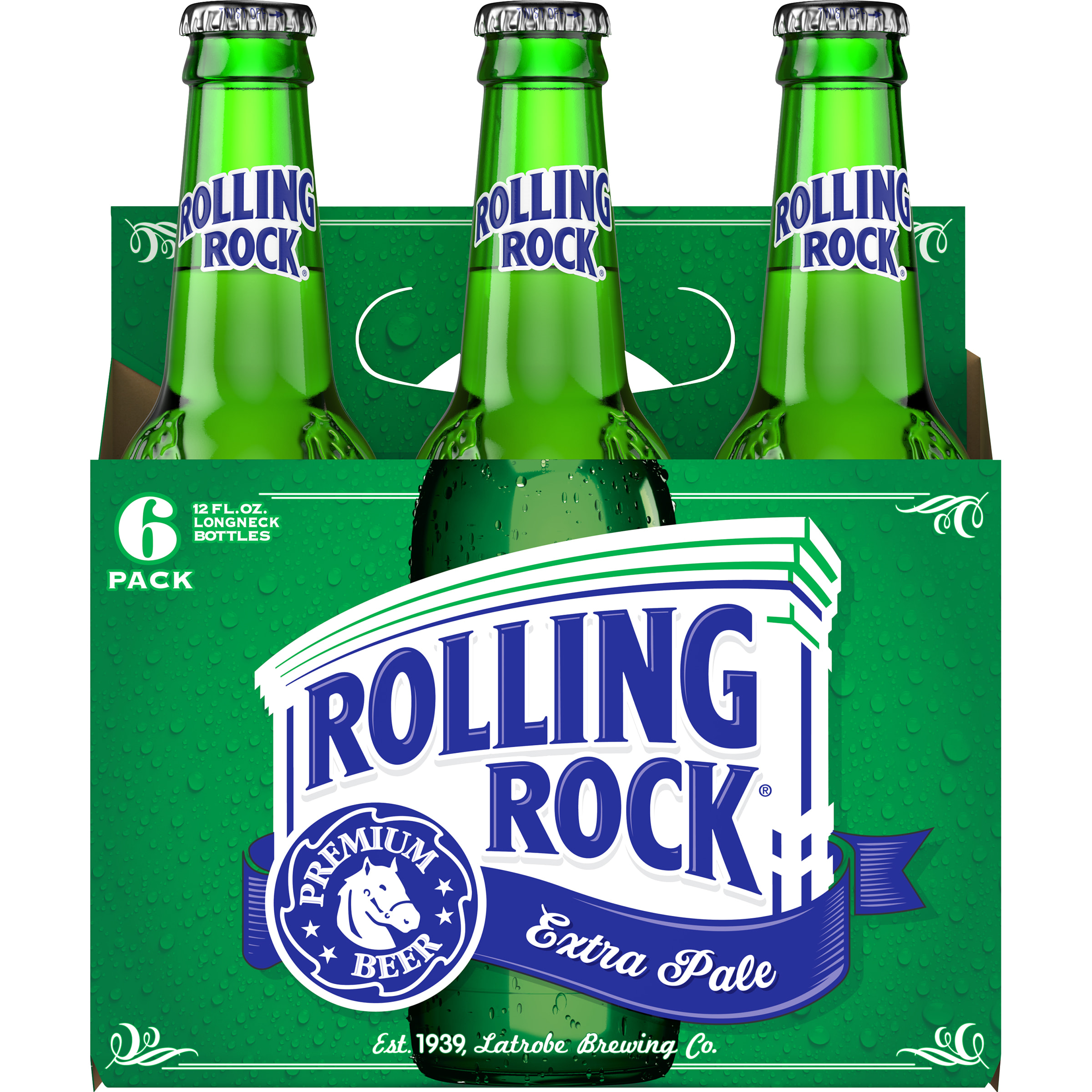 ROLLING ROCK EXTRA PALE ALE-6pk BTL