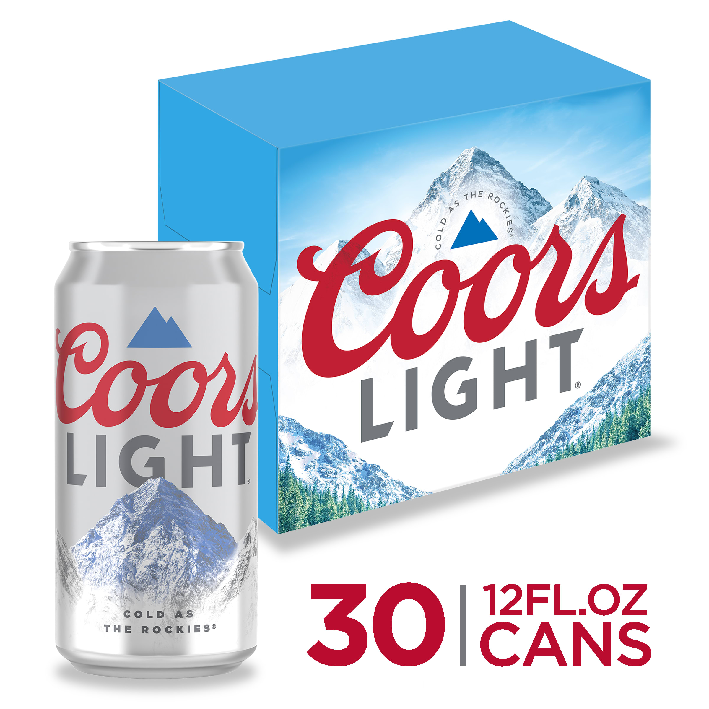COORS LIGHT BEER 12OZ CAN  -30pk