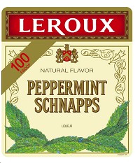 Leroux Schnapps  Peppermint 100Proof  -50ml