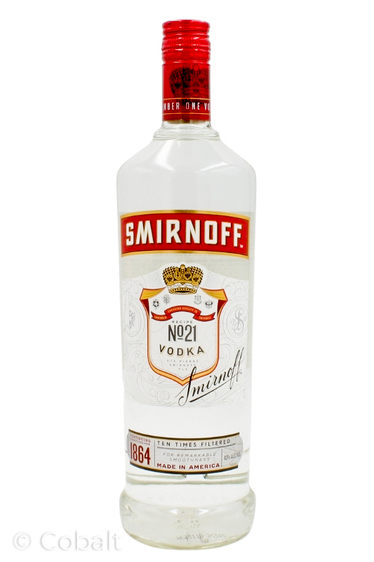 SMIRNOFF  VODKA 80 PROOF -1L