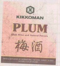 KIKKOMAN  PLUM WINE  -750ML