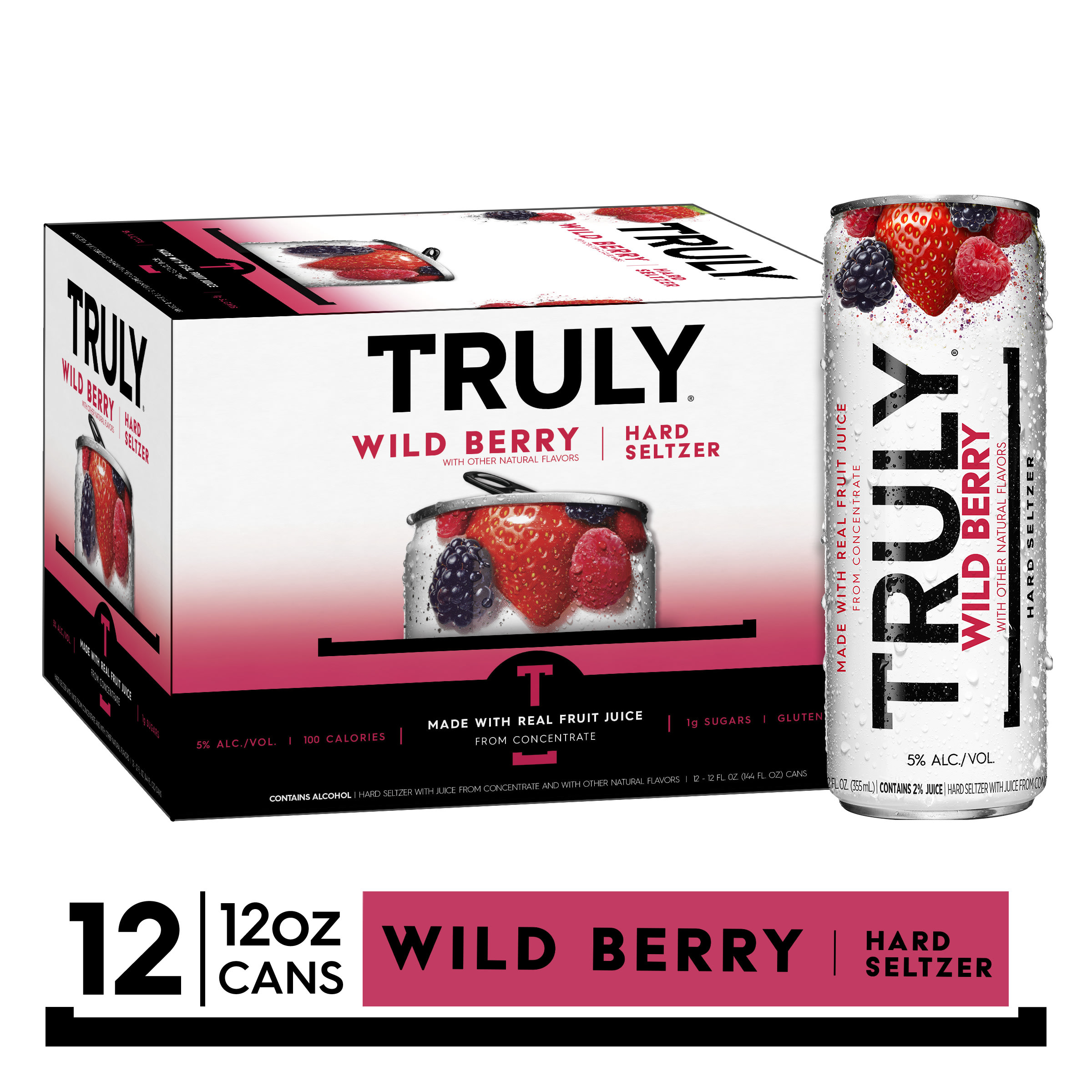 TRULY WILD BERRY HARD SELTZER - 12PK CAN