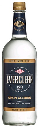 Everclear Grain Alcohol 190@