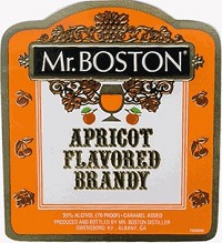 MR. BOSTON APRICOT  APRICOT BRANDY -375ml