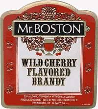 MR. BOSTON WILD CHERRY  WILD CHERRY BRANDY-375ml