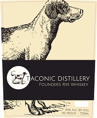 TACONIC FOUNDER'S STRAIGHT RYE WHISKEY - 750ML