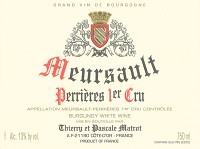 Thierry Et Pascale Matrot Meursault Perrieres