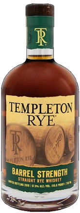 Templeton Rye Rye Whiskey Barrel Strength