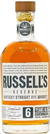 RUSSELL'S RESERVE 6YR RYE WHISKEY-750ML