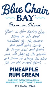 BLUE CHAIR BAY PINEAPPLE RUM CREAM - 750ML