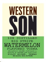 Western Son Vodka Big Stripe Watermelon